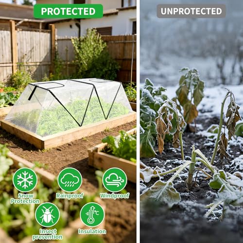 2 Pack Foldable Plant Covers Freeze Protection (Foldable-2Pack)