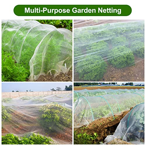 8 x 25 ft Garden Netting Row Cover (8ft x 25ft)
