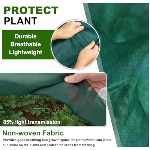 Plant Covers Freeze Protection 6.5x16.4 FT 1.2oz (6.5x16.4 FT / Green)