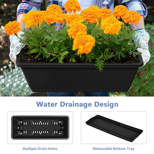 Raised Garden Beds Outdoor with Planter Boxes Vertical Raised Bed with Legs (Black)