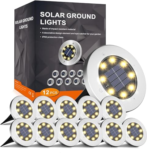 Solar Lights Outdoor Waterproof (Warm)
