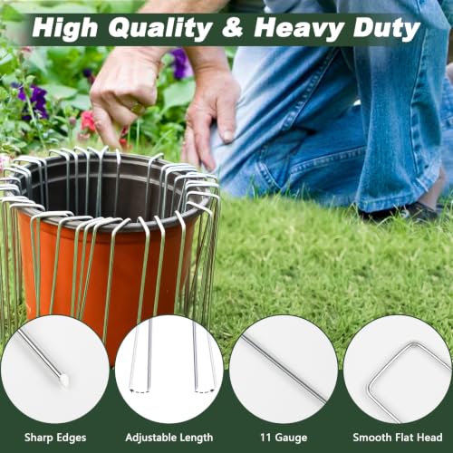Galvanized Landscape Staples 6 Inch 1000 Pack 11 Gauge Anti (6 Inch)