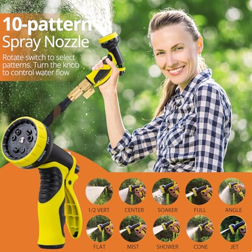 Garden Hose 100ft (Black Orange / 100FT)