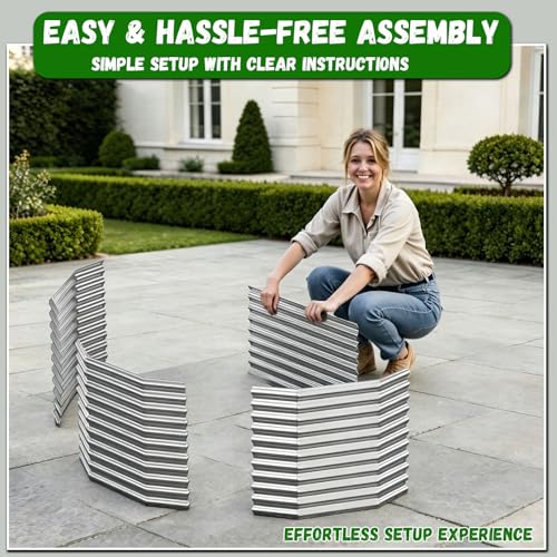 Raised Garden Bed Outdoor Upgrade Oval (Silver / 8x4FT)