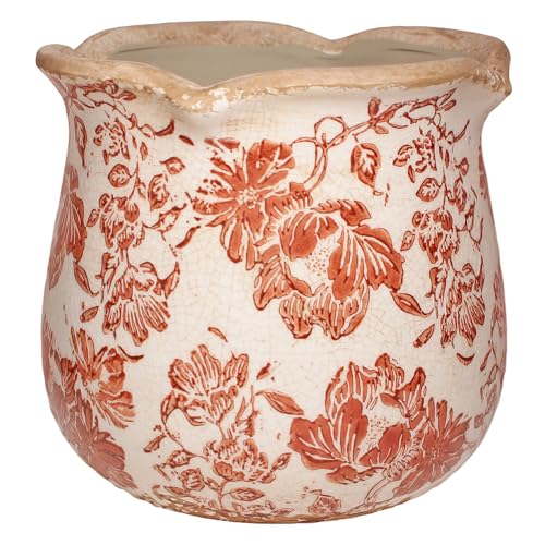 Country Farmhouse Fall Planters (Red Flower)