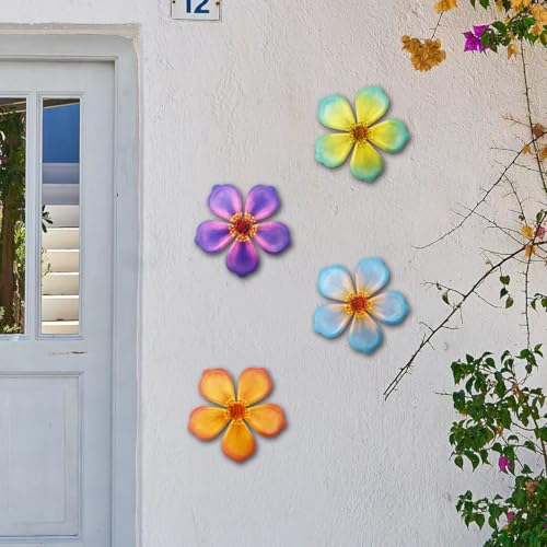 Metal Flowers Wall Decor (Flowers-J)