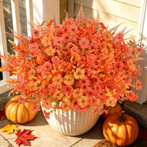 16PCS Artifcial Fall Flowers (Mix Fall / 16PCS)
