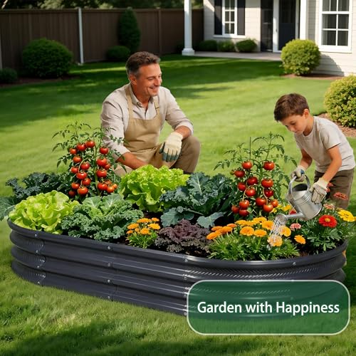 8×4×1 ft Large Gray Raised Garden Bed Planter (Gray / 8×4×1 ft (1 pcs))