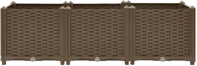 Raised Bed 47.2"x15.7"x15" Polypropylene,Raised Garden Bed,Outdoor Planters for Flower Herb Garden