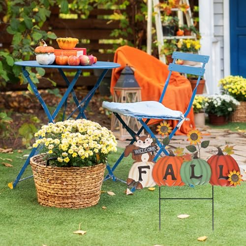 Fall Decorations Outdoor Garden Stakes