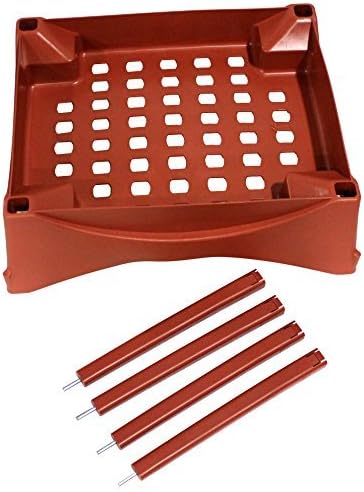 Emsco Group 2400D Stand Kit-Includes Legs and Casters-Turns City Picker into Raised Bed Garden Grow Box Accessory, Terracotta