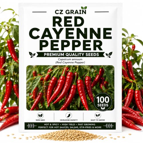 Red Cayenne Pepper Seeds for Planting (Red Cayenne)