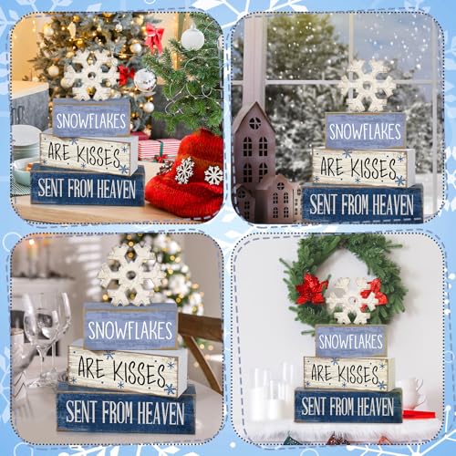 4 Pcs Christmas Snowflake Table Decor (Snowflakes)