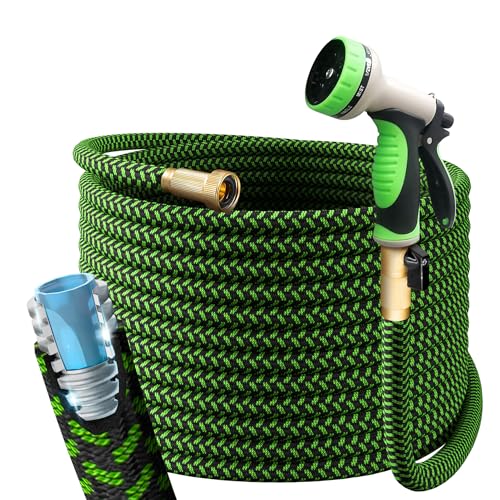 Metal Garden Hose (Green / 75 Feet)