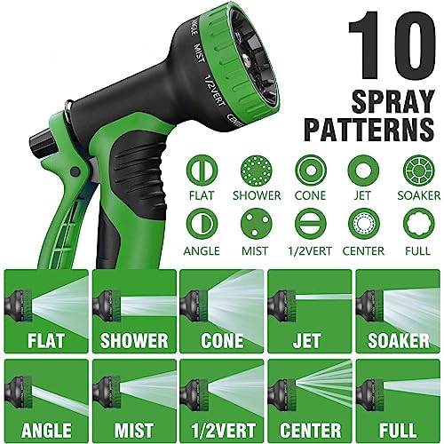100 ft Expandable Garden Hose (Green / 100FT)