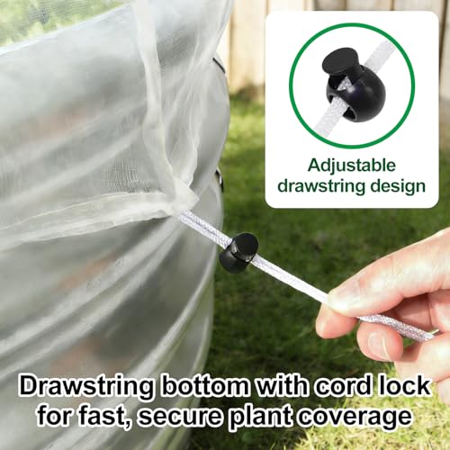 2 Pack Garden Netting for Raised Beds (For 8×4 ft (L×W))