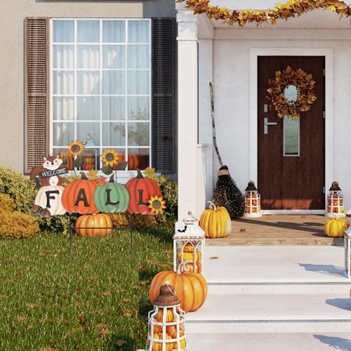 Fall Decorations Outdoor Garden Stakes