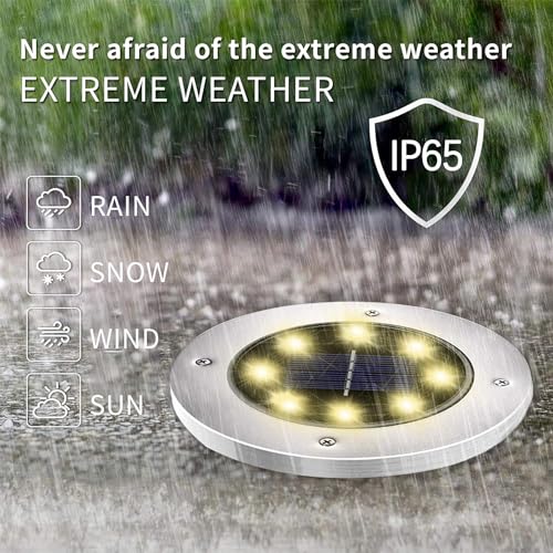 Solar Lights Outdoor Waterproof (Warm)