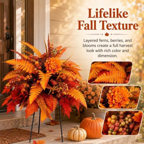 Harvest Floral Garden Stake Arrangement (5pcs)