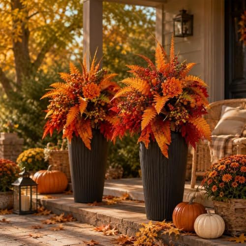 Harvest Floral Garden Stake Arrangement (Orange-1pc)
