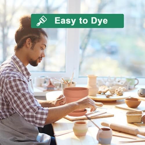 6 Inch Terracotta & Clay Pots for Plant with Saucer (Brown)