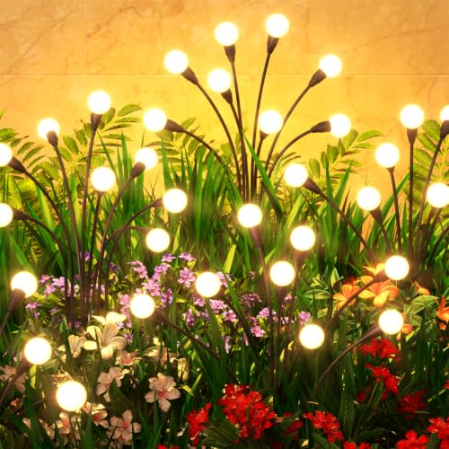 8 Pack Solar Garden Lights 64 LED (8 Pack-64 LEDs)