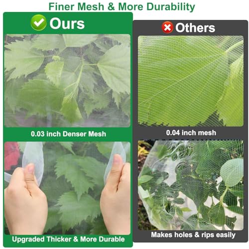Thicker Garden Netting (2 Pack 10 x 33 FT)