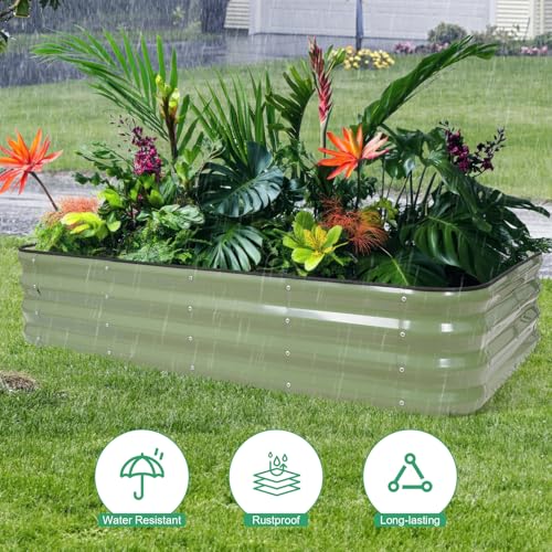 Raised Garden Bed (Green / 1pack-5X3X1)