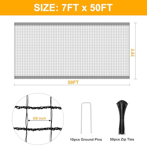 Deer Fence Netting (7 x 50 feet)