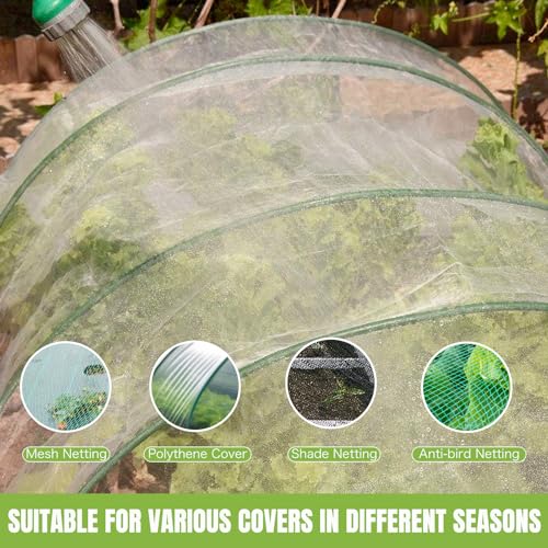 50 Pack Garden Hoops for Raised Beds (Green-50P)