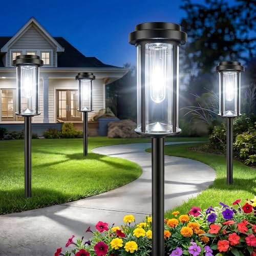 12 Pack Solar Lights Outdoor (12 Pack - White)