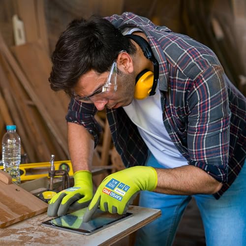 Safety Work Gloves (Green (Touch Screen) / Medium)