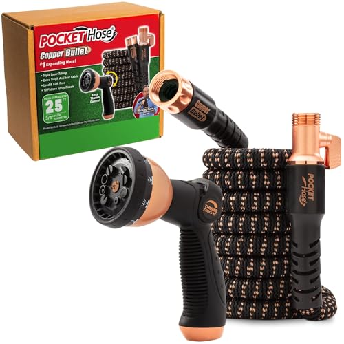 25 FT Copper Bullet Expandable Garden Hose (25 Ft)