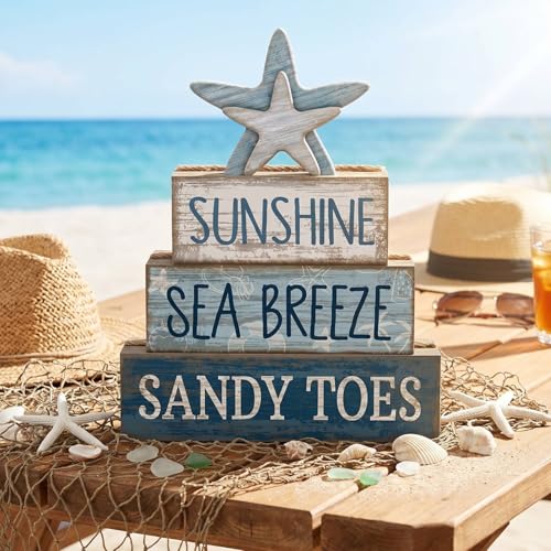 4 Pcs Coastal Christmas Table Decor (Starfish)
