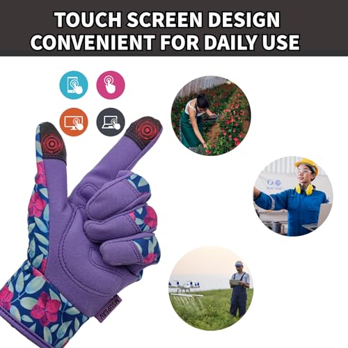 2 Pairs Outdoor Gardening Gloves (2 Pairs Per Pack-purple / Medium)