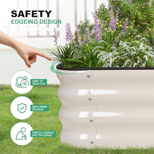 Raised Garden Bed (White / 1pack-4X2X1)