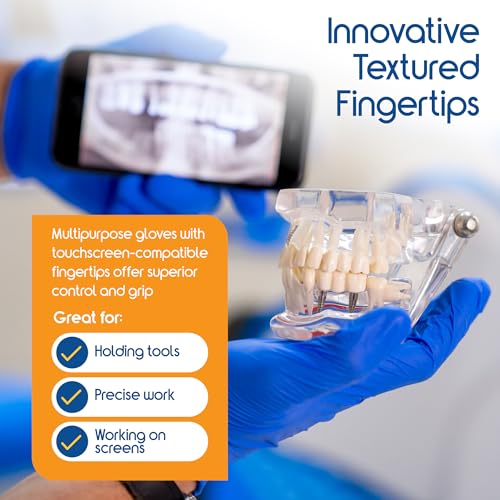 Cobalt Blue Nitrile Disposable Gloves (Small / Blue - Box of 100)