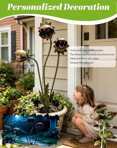 Carnivorous Plant Decorative Planter Garden Stake