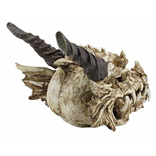 Stoker's Moors Dragon Skull Gothic Garden Statue (Moors Dragon)