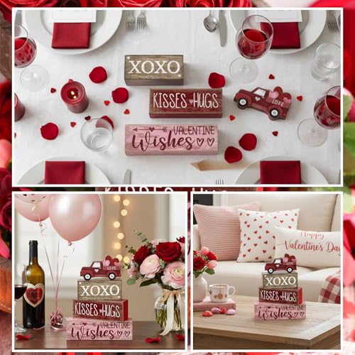 4 Pcs Valentine Signs (Valentine Truck)