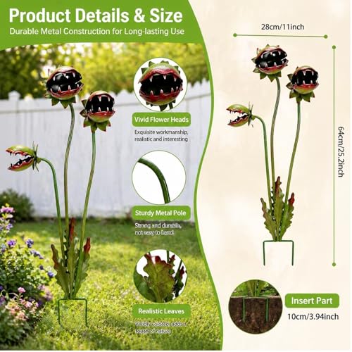 Whimsical Metal Garden Stake