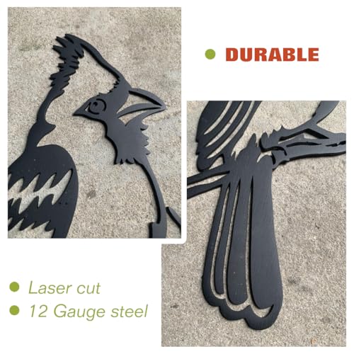Metal Bird Christmas Cardinal Garden Decor (Cardinal 28x28)