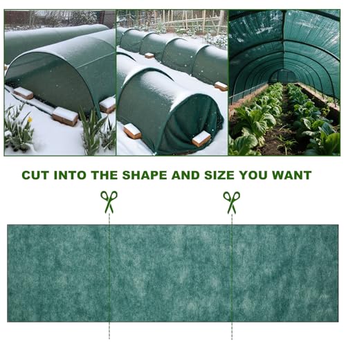 Plant Covers Freeze Protection 6.5x16.4 FT 1.2oz (6.5x16.4 FT / Green)