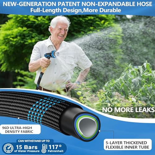50 FT Non Expandable Garden Hose (Blackblue / 50ft)