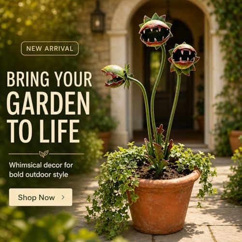 Venus Flytrap Carnivorous Plant Garden Stake