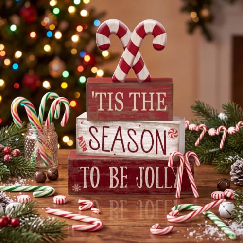 4 Pcs Christmas Table Decorations (Candy Cane)