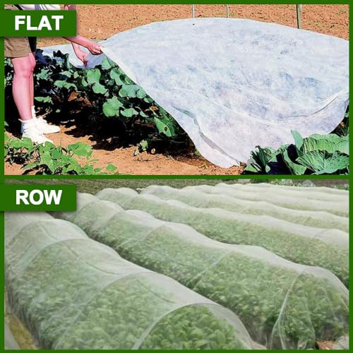 Plant Covers Freeze Protection 10 x 30 FT 1.2oz (10x30 FT / White)