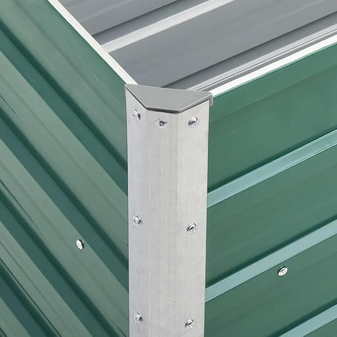 Herb Garden Tomato s Boxes Garden Raised Bed Galvanized Steel 94.5"x15.7"x30.3" Greenfor Patio Balcony backyards