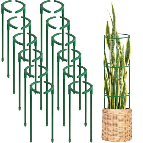 24Pcs Plant Support Stakes (green&24pcs)
