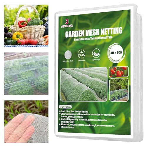 4 x 50 ft Garden Netting Row Cover (4ft x 50ft)